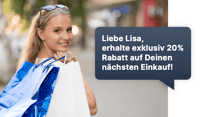 Personalisierte Mail mit exklusiven Vorteilen